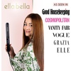 image:imageELLA BELLA Titanium Flat Iron Hair Straightener Slim with Infrared  Professional Straightening Iron for Women  Digital Display for Accurate Temperature Control Good Housekeeping FeaturedBlack