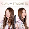 image:imageELLA BELLA Titanium Flat Iron Hair Straightener Slim with Infrared  Professional Straightening Iron for Women  Digital Display for Accurate Temperature Control Good Housekeeping FeaturedBlack