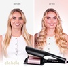 image:imageELLA BELLA Ultimate Waver Curling Iron Crimper Hair Tool Dual Voltage  Adjustable Heat Settings AntiScald Tech Ionic Ceramic Coating for LongLasting FrizzFree Beach WavesBlackRose Gold