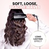 image:imageELLA BELLA Ultimate Waver Curling Iron Crimper Hair Tool Dual Voltage  Adjustable Heat Settings AntiScald Tech Ionic Ceramic Coating for LongLasting FrizzFree Beach WavesBlackRose Gold