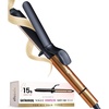 image:imageELLA BELLA Curling Iron 15 Professional Ceramic Wand All Hair Types  Professional Hair Curler  Transform Your Look in Seconds Say Goodbye to Heat Damage with Ceramic TechnologyBlackGold