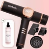 image:imageELLA BELLA Ionic Hair Dryer Black amp Heat Protectant Spray  Negative Ion Blow Dryer with Diffuser  Rapid Drying Intelligent Heat Control  Lightweight Low Noise  UV Shield Hair Care