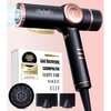 image:imageELLA BELLA Ionic Hair Dryer Dual Voltage with Diffuser  Blow Dryer Quiet  Negative Ion Technology Intelligent Heat Control amp Rapid Drying Speeds Low Noise Lightweight Suitable All Hair Types