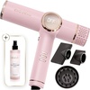 image:imageELLA BELLA Ionic Hair Dryer Pink amp Heat Protectant Spray  Negative Ion Blow Dryer with Diffuser  Rapid Drying Intelligent Heat Control  Lightweight Low Noise  Nourishing UV Shield Formula