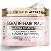 image:imageELLA BELLA Keratin Hair Mask Deep Conditioning Hair Repair Treatment  For Dry Damaged Curly amp ColorTreated Hair Hydrating Deep Conditioner for Softness Shine amp Growth
