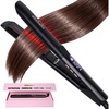 image:imageELLA BELLA Titanium Flat Iron Hair Straightener Slim with Infrared  Professional Straightening Iron for Women  Digital Display for Accurate Temperature Control Good Housekeeping FeaturedBlack