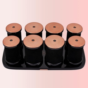 image:imageELLA BELLA Hot Rollers  Ultimate Styling Power for Short Medium amp Long Hair  Hot Hair Curlers  Rapid Heat Up Time  Includes Premium Travel Case Hair Clips amp Heatproof Gloves  BlackBronze