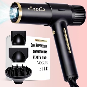 image:imageELLA BELLA Ionic Salon Hair Dryer with Diffuser  Blow Dryer Quiet  Intelligent Heat amp Speed Control Lightweight LowNoise Design Rapid Drying amp Precision Styling All Hair Types
