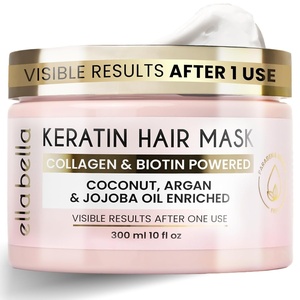 image:imageELLA BELLA Keratin Hair Mask Deep Conditioning Hair Repair Treatment  For Dry Damaged Curly amp ColorTreated Hair Hydrating Deep Conditioner for Softness Shine amp Growth