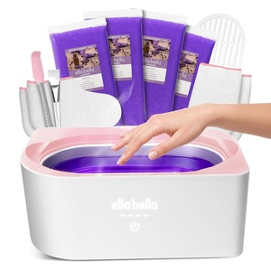 image:imageELLA BELLA Paraffin Wax Machine for Hand and Feet Wax Warmer amp Refill Kit  EverythinginOne Kit Paraffin Wax Refills Mitts amp Booties Soothing AtHome Spa ReliefPale Pink