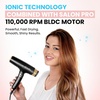 image:imageELLA BELLA Professional Hair Dryer with Smart Mat  AutoPause Ionic Blow Dryer for Fast Drying amp Frizz Control  1600W Diffuser 4 HeatSpeed Levels