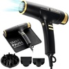 image:imageELLA BELLA Professional Hair Dryer with Smart Mat  AutoPause Ionic Blow Dryer for Fast Drying amp Frizz Control  1600W Diffuser 4 HeatSpeed Levels