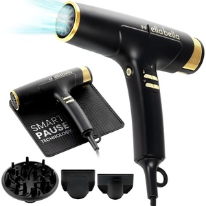 image:imageELLA BELLA Professional Hair Dryer with Smart Mat  AutoPause Ionic Blow Dryer for Fast Drying amp Frizz Control  1600W Diffuser 4 HeatSpeed Levels